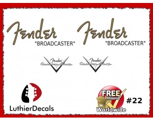 Fender Broadcaster Decals